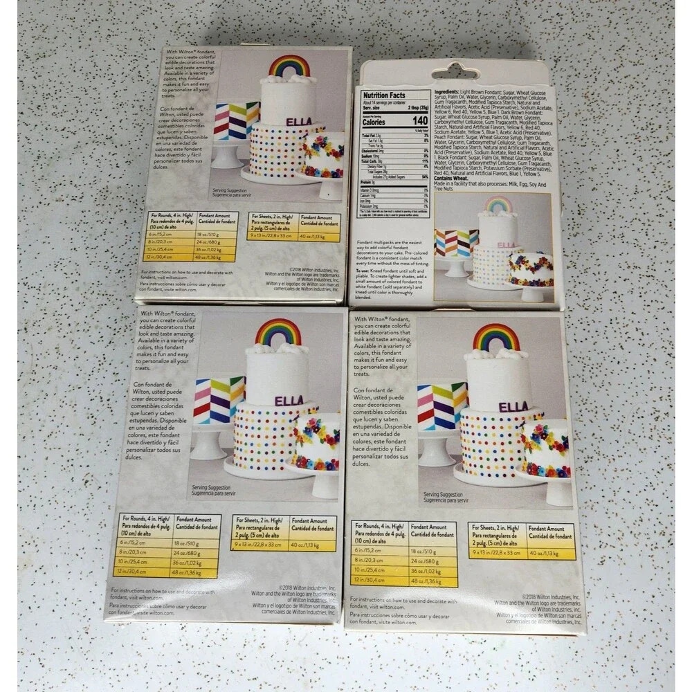 Wilton Decorator Preferred Mixed Fondant, Vanilla Flavor Fondant Icing 24 oz Lot